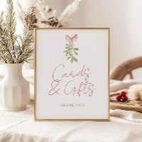 Mistletoe Dusty Ro Bow Cards Gifts