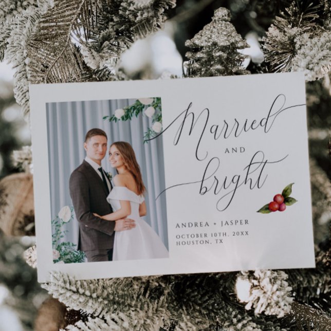 Mistletoe-fotokort, gift och lätt, Helgdag Julkort (Skapare uppladdad)