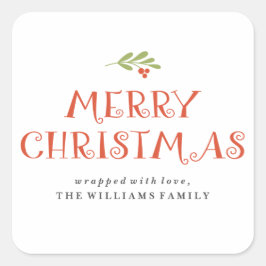 Mistletoe God jul nuvarande etiketter