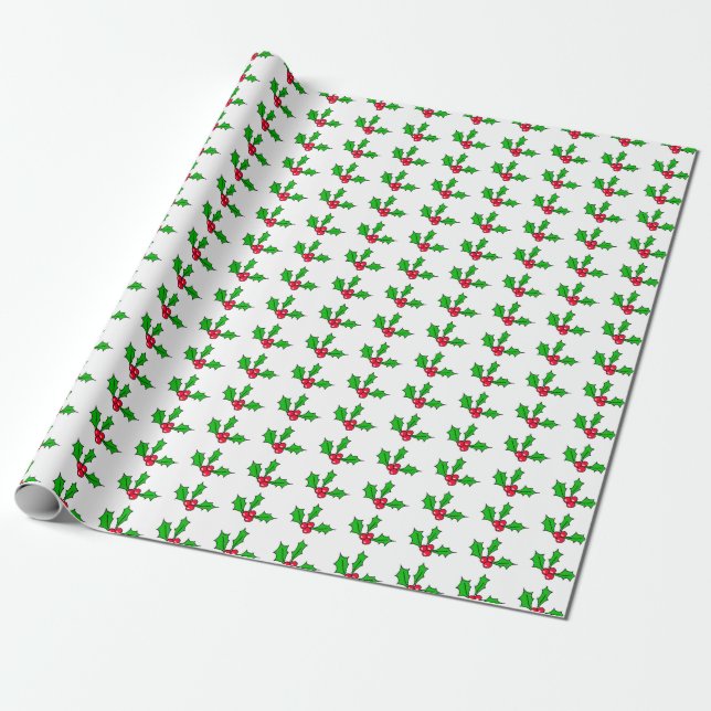 Mistletoe Helgdag Festive jul Presentpapper (Utrullad)