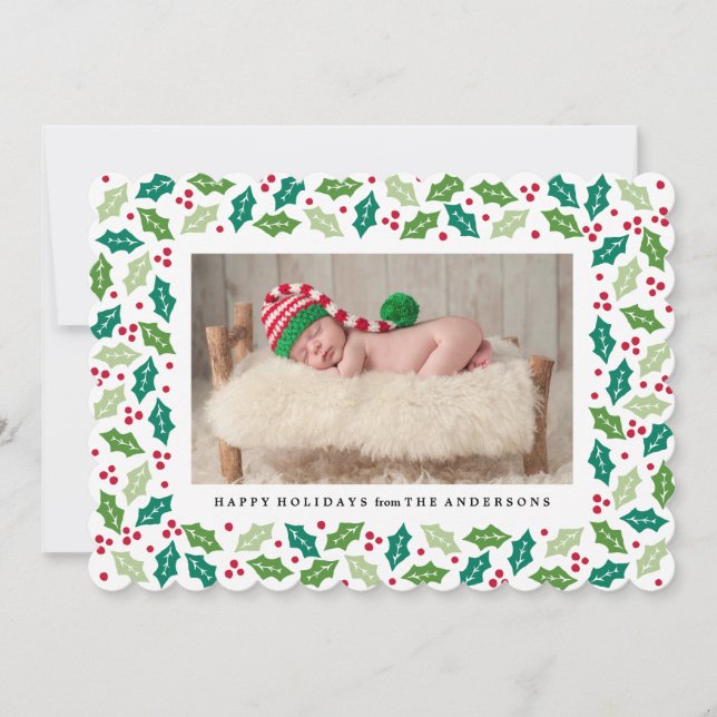 Mistletoe Helgdag-fotokort Julkort (Framsida)