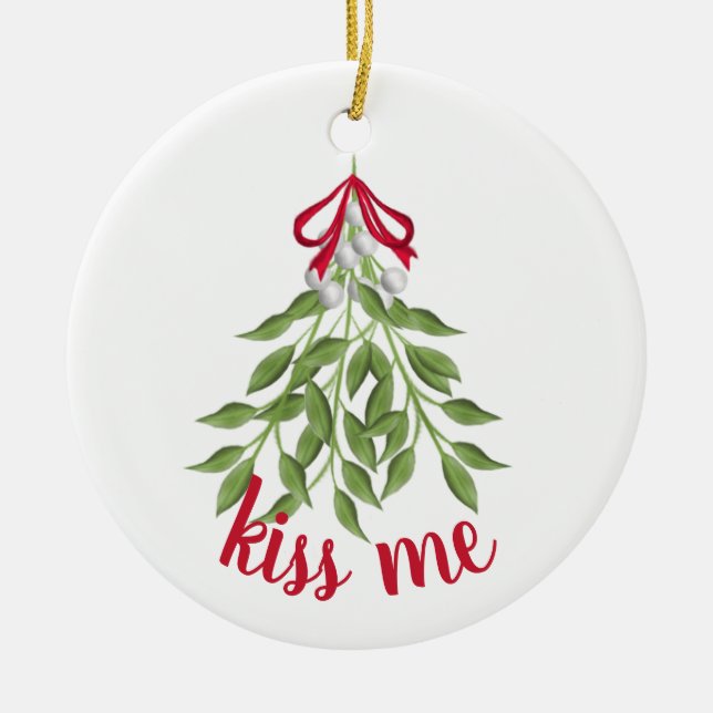Mistletoe Helgdag Ornament (Framsidan)