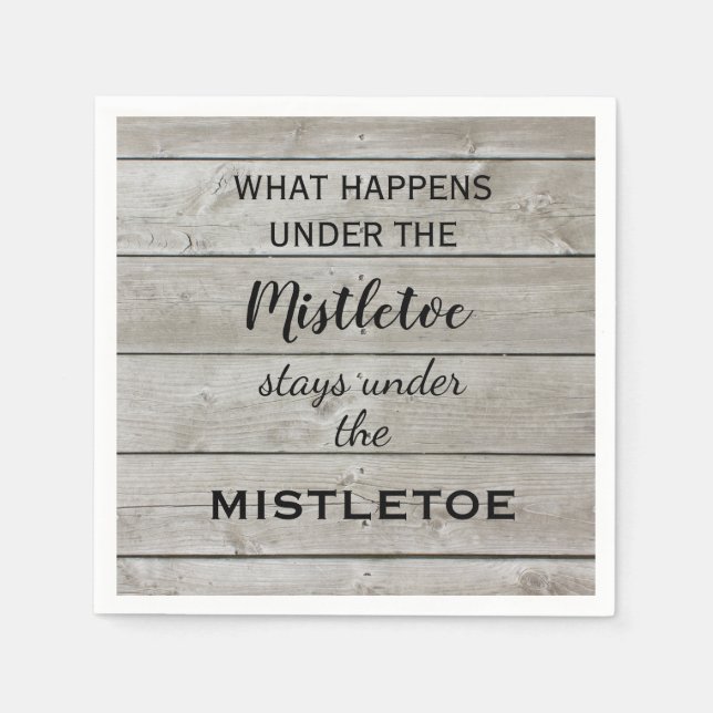 Mistletoe Helgdag Pappersservett (Framsidan)