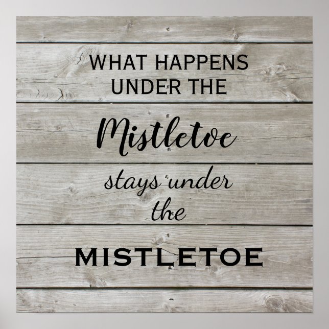 Mistletoe Helgdag Poster (Framsidan)