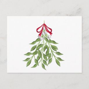 Mistletoe Helgdag-vykort Vykort