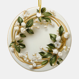 Mistletoe in a Victorian Garden Julgransprydnad Keramik