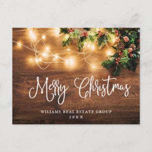 Mistletoe jul Helgdag Corporate Hälsning Vykort