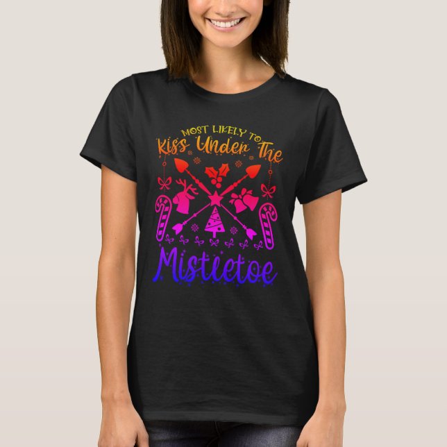Mistletoe-julgarantutformning T Shirt (Framsida)
