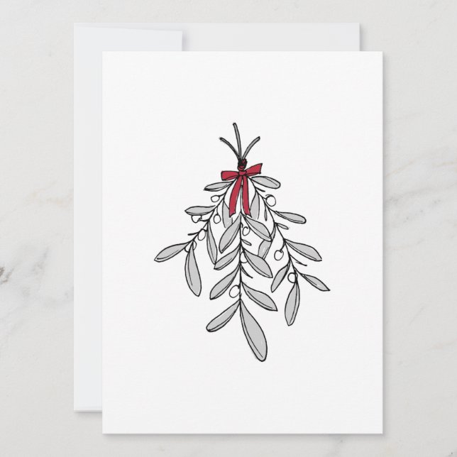 Mistletoe-julkort (Framsida)