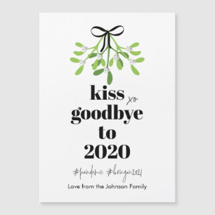 Mistletoe Kiss Adjö 2020 Do-Over Funny Magnet