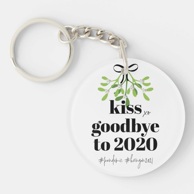 Mistletoe Kiss Adjö till 2020 Do-over Funny Humor (Framsidan)