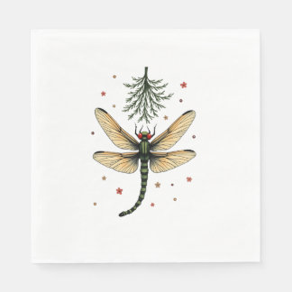 Mistletoe Kiss Dragonfly Pappersservett