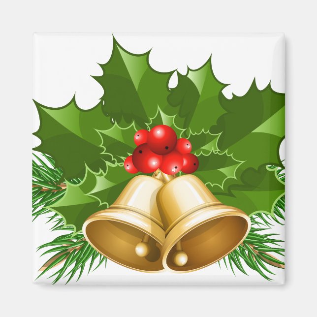 Mistletoe Klockor Magnet (Framsidan)