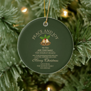 Mistletoe Klockor - Pesonalized Photo - Jul Julgransprydnad Keramik