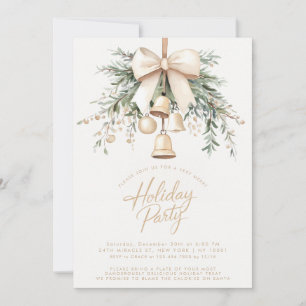 Mistletoe Klockor Rustic Julfest Inbjudningar