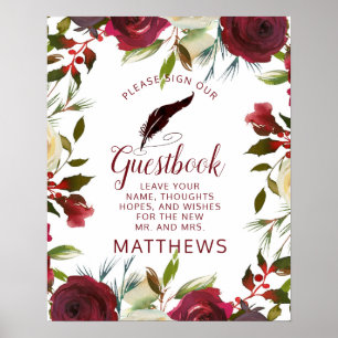 Mistletoe Manor Skriv under vårt Guestbook-tecken Poster