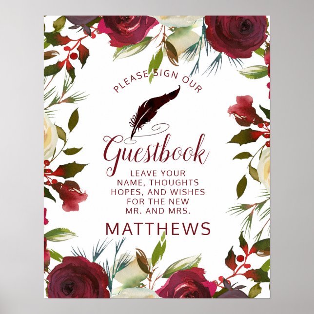 Mistletoe Manor Skriv under vårt Guestbook-tecken Poster (Framsidan)