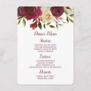 Mistletoe Manor Watercolor Lush Winter Ro Middag Meny