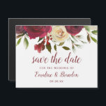 Mistletoe Manor Watercolor Winter Spara datumet<br><div class="desc">Mistletoe Manor Watercolor Lush Winter Ro design med handmålade Blommigtar, Holly Berry Löv, Gräs Sprig Foliage. Colorful Marsala, Vin Merlot Red, Burgundy, Ivory Cream och Grönt. Med Trådlös Chic av Typsnitt, Gräns och Elegant blommigt - Magnetiska kort i Bröllop spara datum! ~ Kolla min butik för att se hela bröllop-svit...</div>