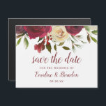 Mistletoe Manor Watercolor Winter Spara datumet<br><div class="desc">Mistletoe Manor Watercolor Lush Winter Ro design med handmålade Blommigtar, Holly Berry Löv, Gräs Sprig Foliage. Colorful Marsala, Vin Merlot Red, Burgundy, Ivory Cream och Grönt. Med Trådlös Chic av Typsnitt, Gräns och Elegant blommigt - Magnetiska kort i Bröllop spara datum! ~ Kolla min butik för att se hela bröllop-svit...</div>