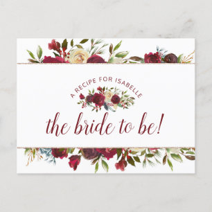 Mistletoe Manor Winter Bride to be Recept Card Meddelande Vykort