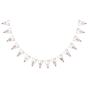 Mistletoe Manor Winter Chic Kärlek är Sweet Bröllo Vimplar