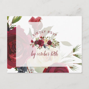 Mistletoe Manor Winter Wedding Meal Choice OSA Vykort