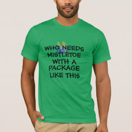 mistletoe med paket christmas-skjorta tee shirt