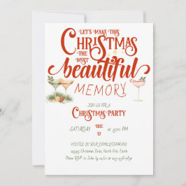 Mistletoe Modern Secret Santa Party Inbjudningar