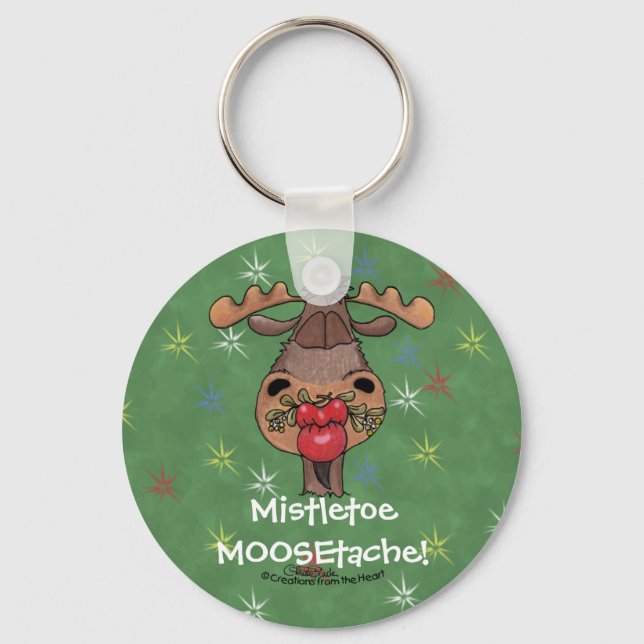 Mistletoe MOOSEtache Nyckelring (Framsida)