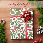 Mistletoe och Berries jul Presentpapper<br><div class="desc">Njut av en gåva ge med den här Pappra av Mistletoe och Berries Jul Wrapping. Ha en underbar jul!</div>