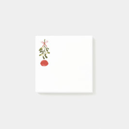Mistletoe och Kissing Läppar Post-it Block