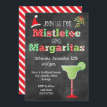 Mistletoe och Margaritas jul Party Inbjudningar<br><div class="desc">Vår färgstarka och roligt Mistletoe och Margaritas julfest har en chalkboard-bakgrund som ser ut som en julmargarita,  julhatt och mistletoe,  tillsammans med och en blandning av helgdag under hela designen!</div>