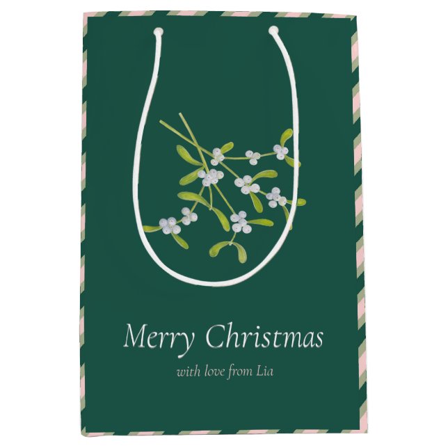 Mistletoe och Rand Darkgreen Ro Gift Bag (Framsidan)