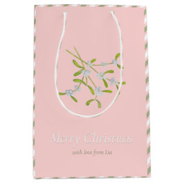 Mistletoe och Rand Grönt Ro Gift Bag