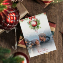 Mistletoe par Photo & Namn-julkort