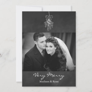 Mistletoe Photo Helgdag Card Julkort