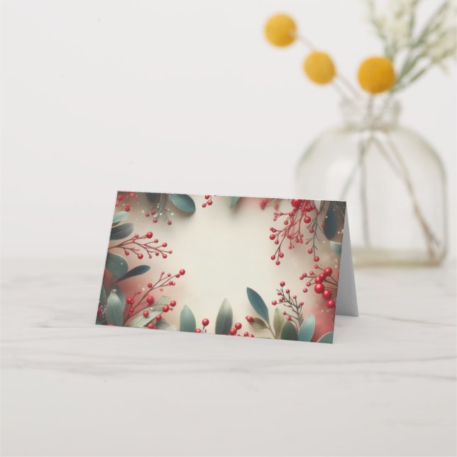 Mistletoe Placeringskort (Framsida)