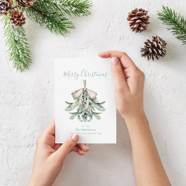 Mistletoe Posy-jul Julkort