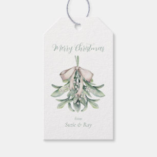 Mistletoe Posy-jul Presentetikett