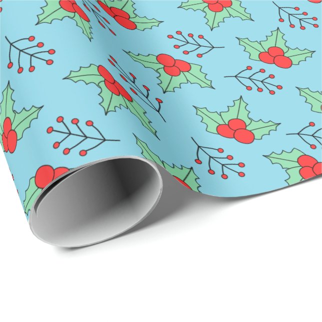 Mistletoe Presentpapper (Rullad Hörn)