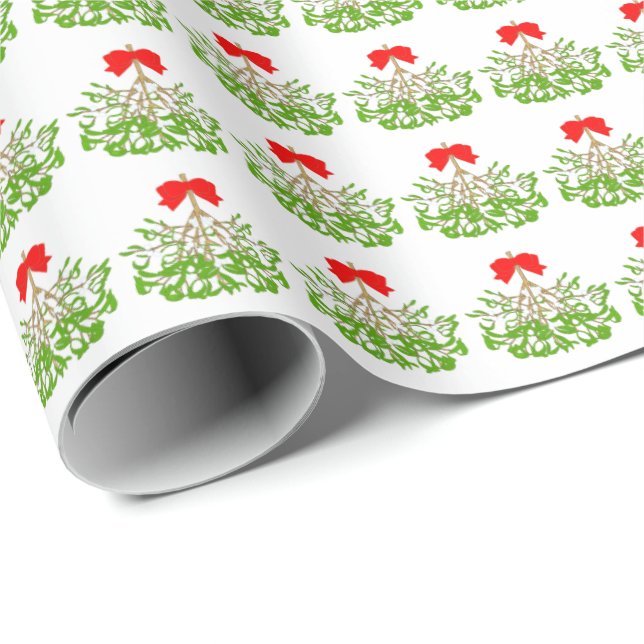 Mistletoe Presentpapper (Rullad Hörn)