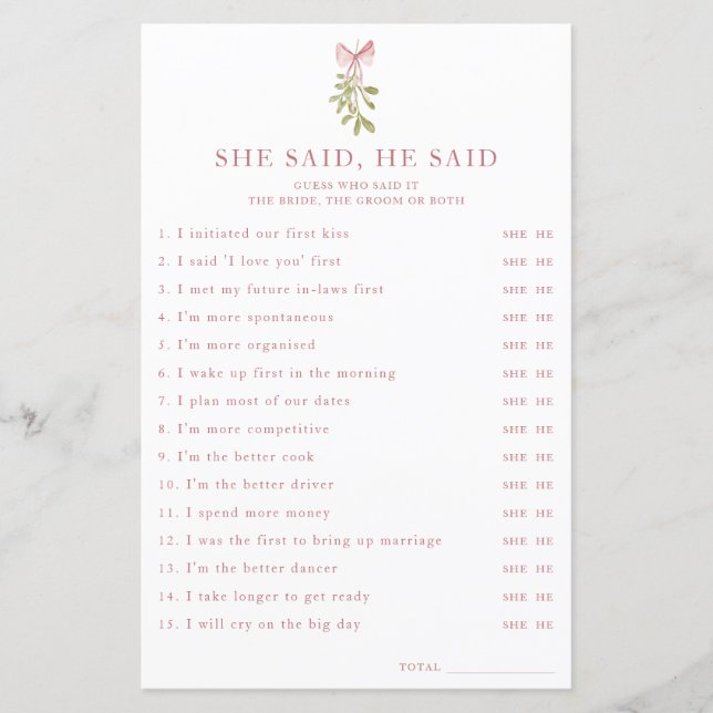 Mistletoe Rosa Bow Möhippa... (Framsida)