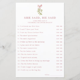 Mistletoe Rosa Bow Möhippa...