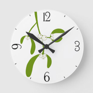Mistletoe Rund Klocka