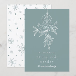 Mistletoe-säsong för Joy Helgdag Card Inbjudningar