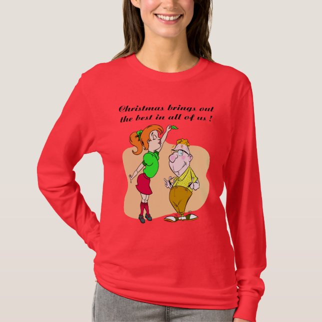 Mistletoe Shirt T Shirt (Framsida)