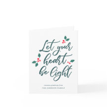 Mistletoe Typography - Photo jul-mappkort