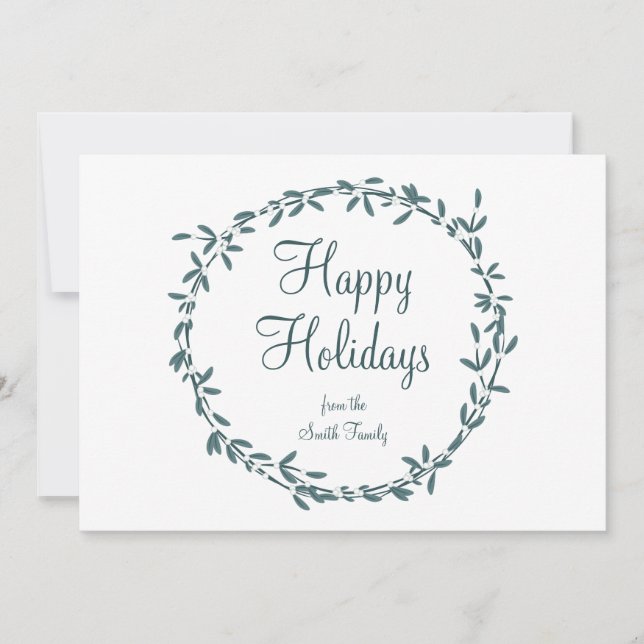 Mistletoe with Personalized Message Julkort (Framsida)