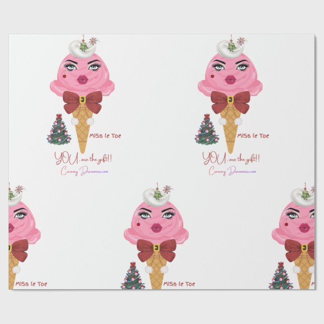 Mistletoe Wrapping paper Presentpapper (Platt)